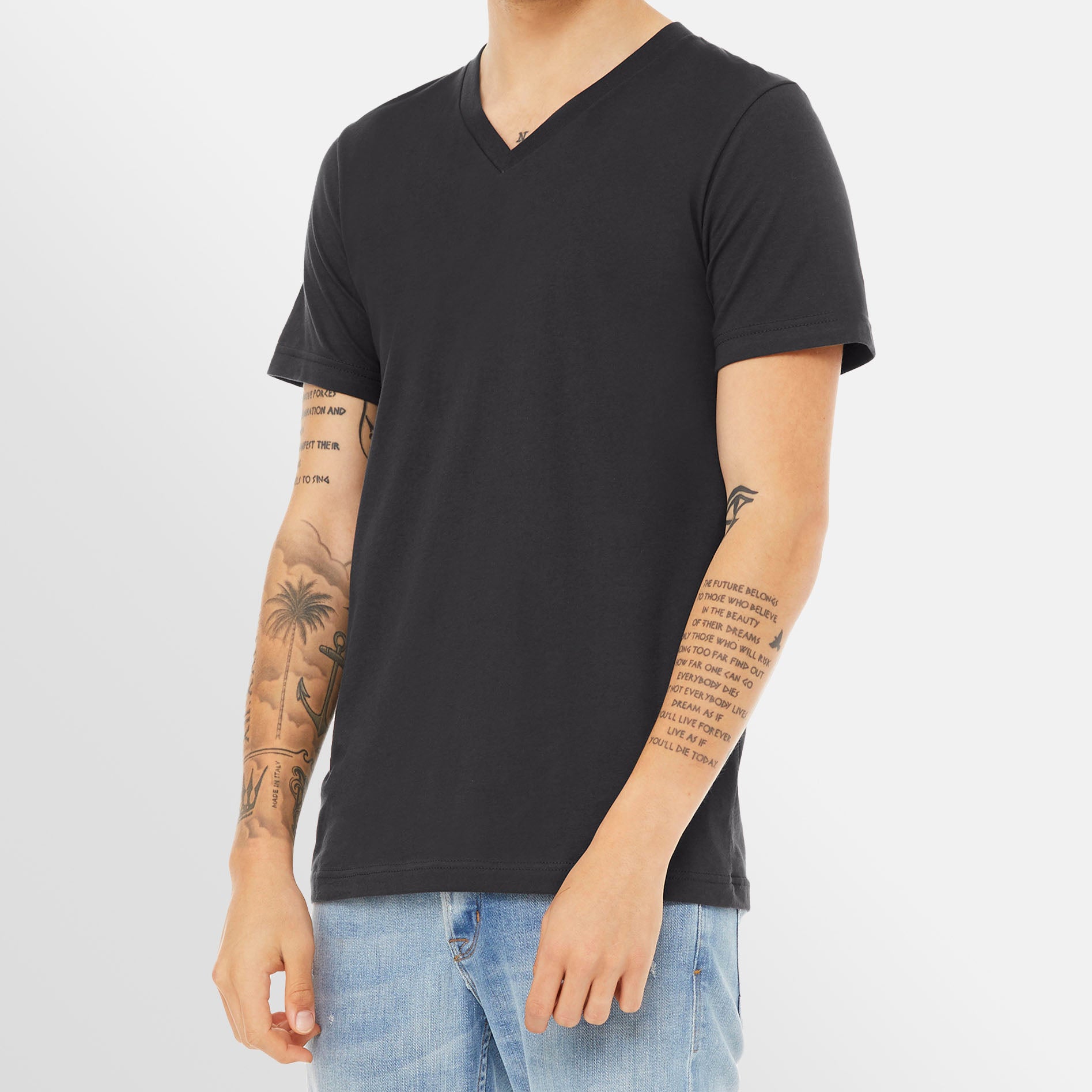 Unisex Jersey V-Neck Tee