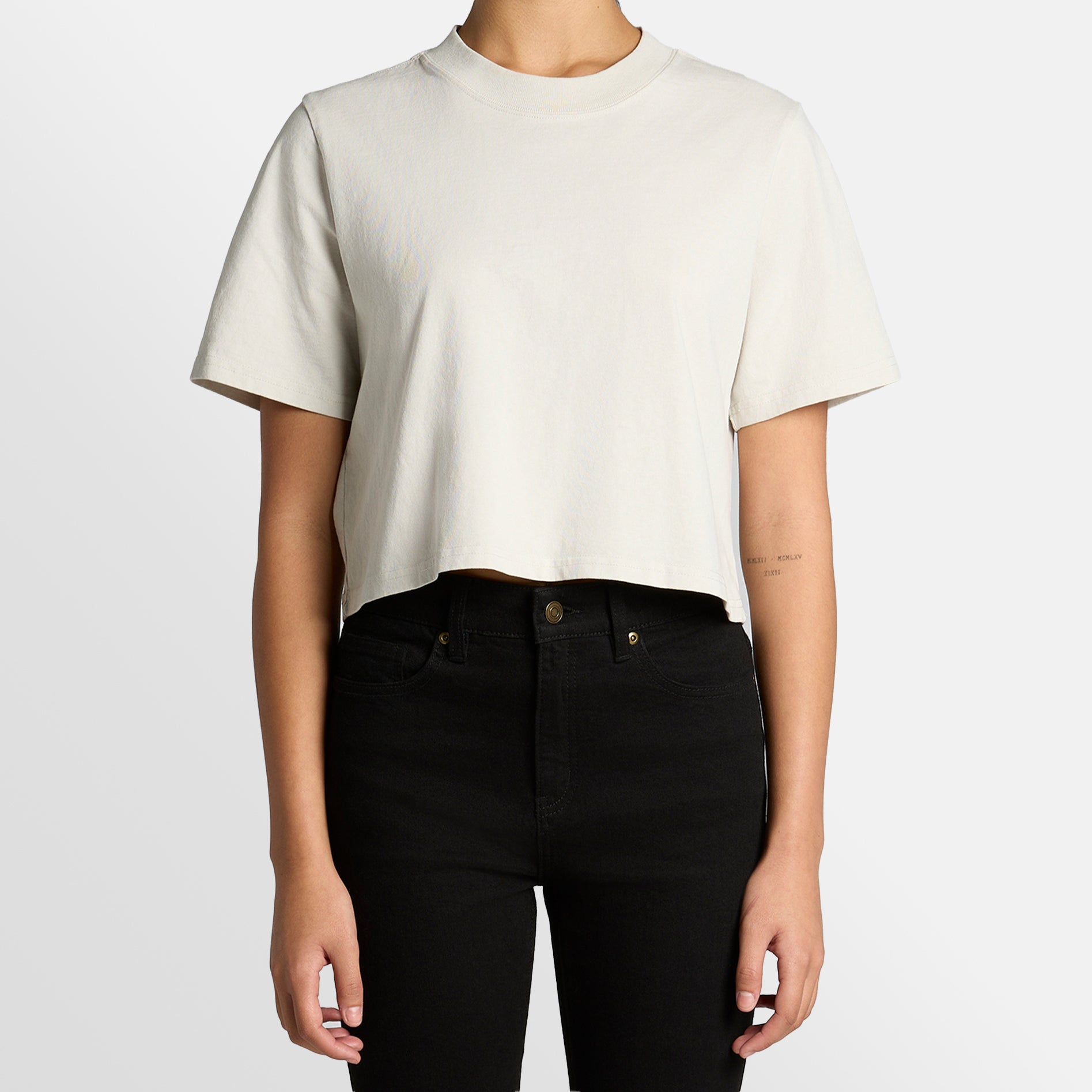 Heavy Faded Crop Tee - on request