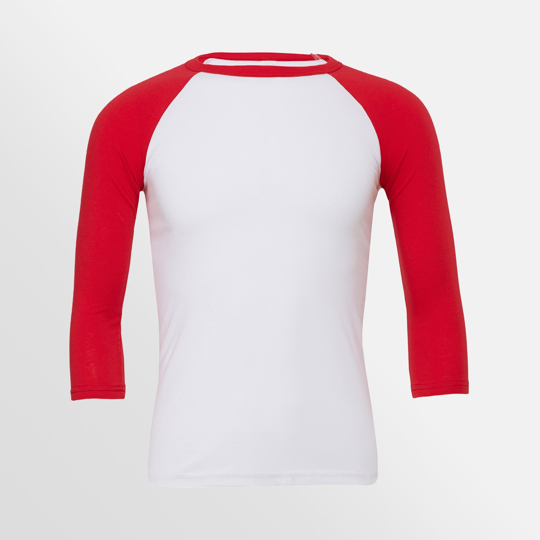 Red and white sales raglan