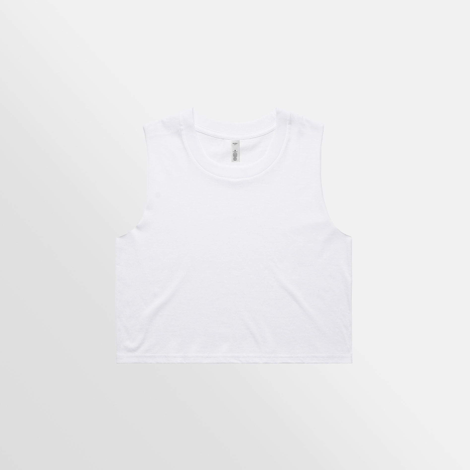 Free People High-Neck Ribbed Crop Tank White L - Vinted