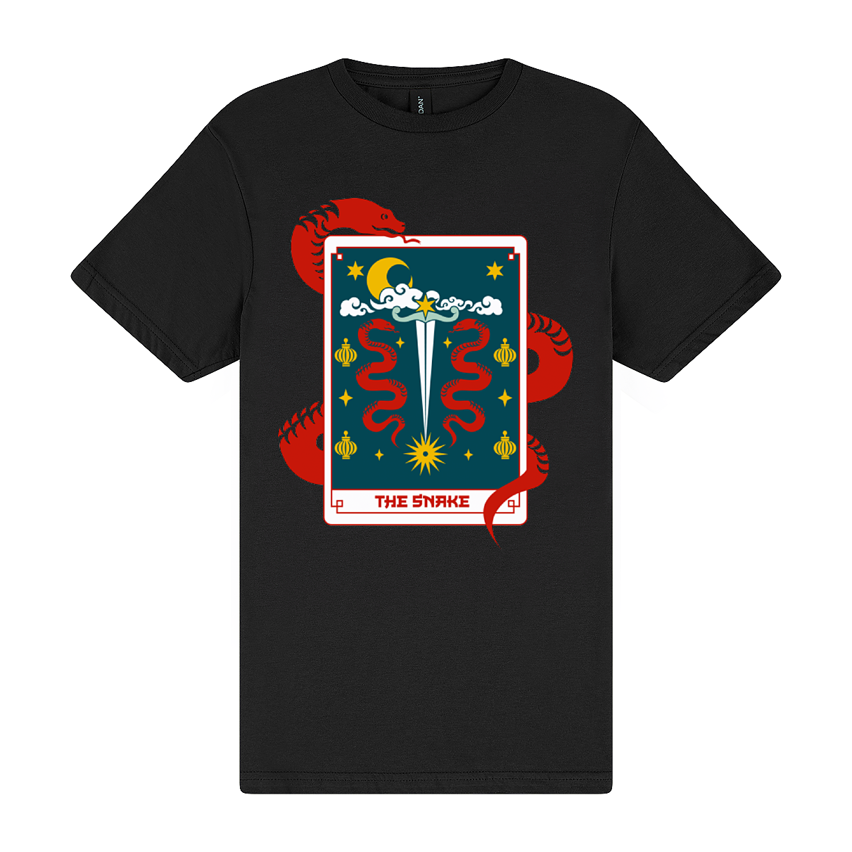 Chinese Zodiac Snake Tarot Card Tee