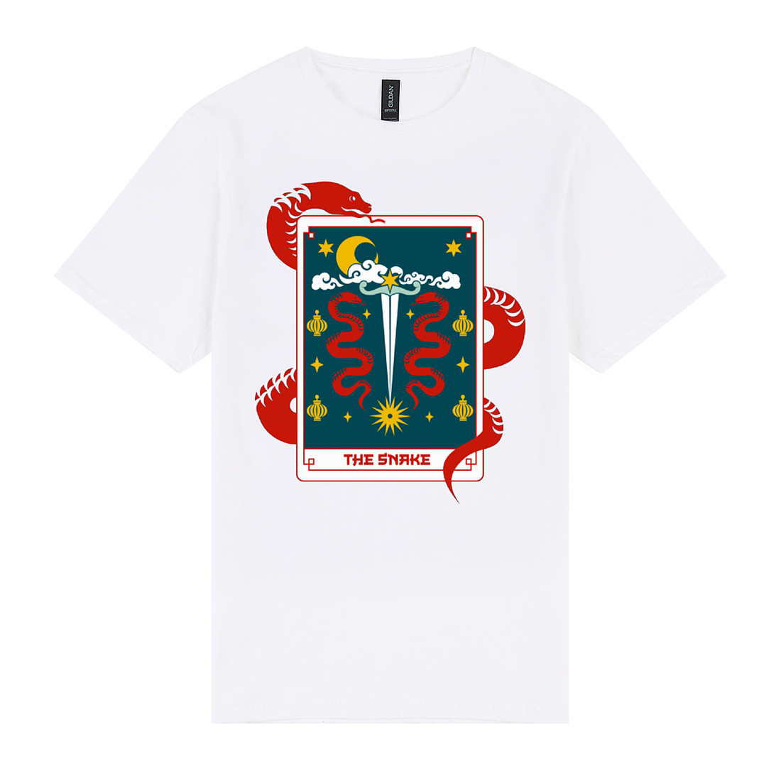 Chinese Zodiac Snake Tarot Card Tee