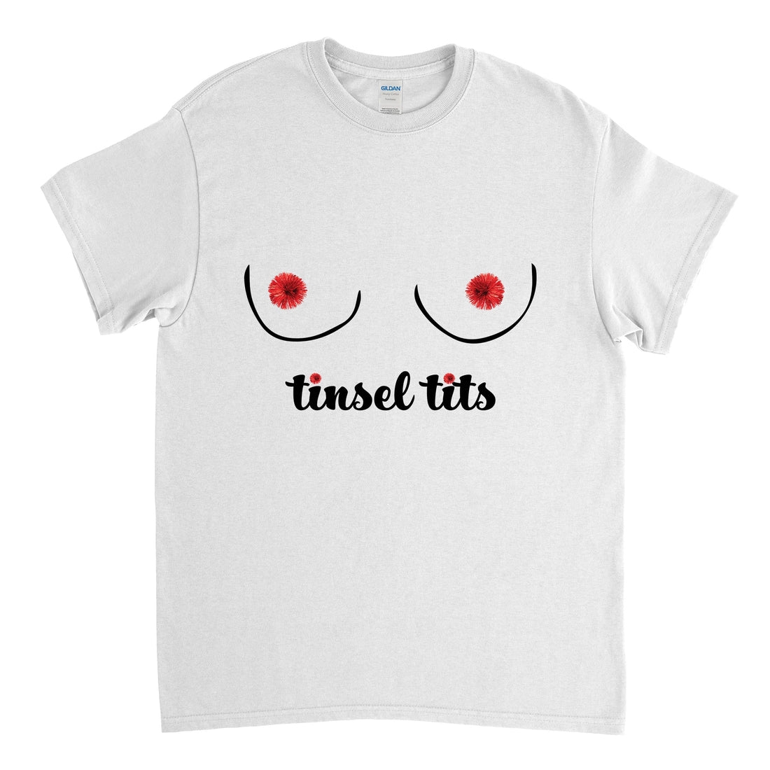 Tinsel Tits Christmas Tee